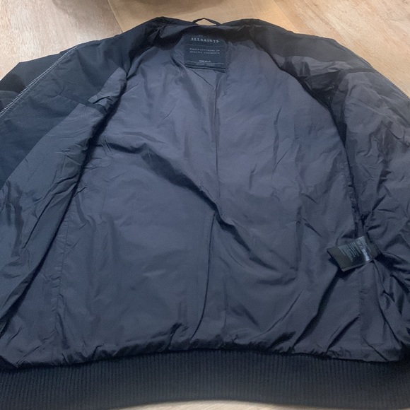 All Saints Black Bomber Jacket - Picture 4 of 7